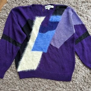 Vintage Lara Ferrante Purple Knit Sweater